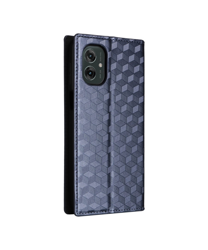 Housse Moto G55 5G flip cover design géométrie