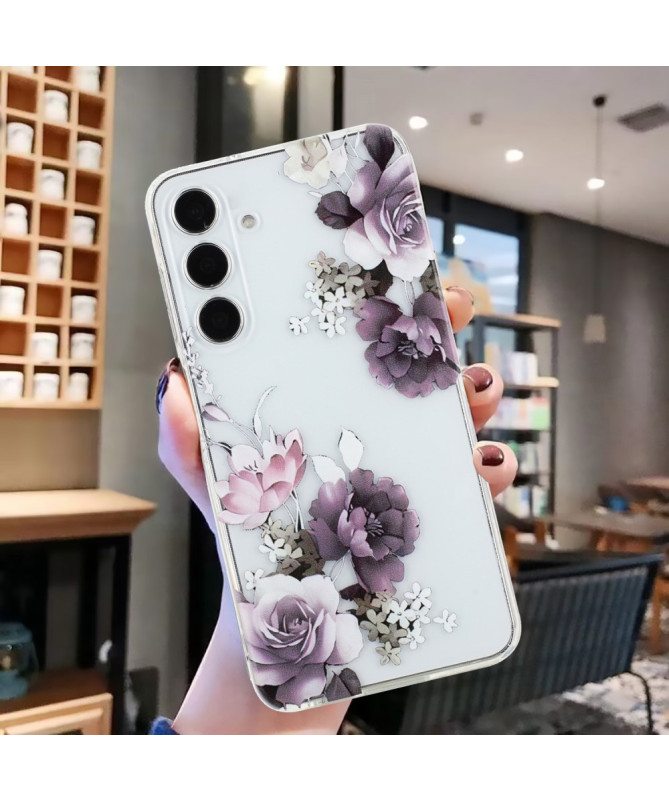 Coque Samsung Galaxy A55 5G Fleurs 3D Subtiles