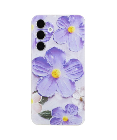 Coque Samsung Galaxy A55 5G Fleurs en Relief