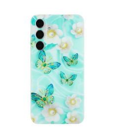 Coque Samsung Galaxy A55 5G Papillons et Fleurs