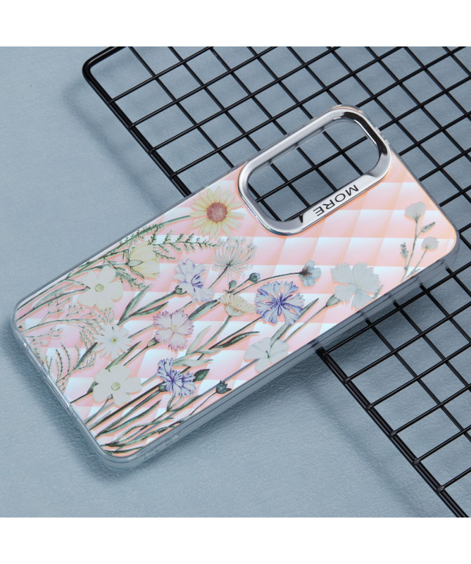 Coque Samsung Galaxy A55 5G Fleurs de Champ et Reflets Diamant