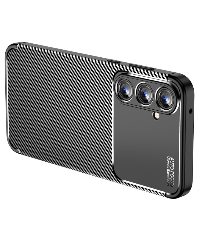 Coque Galaxy A55 5G, finition fibre de carbone
