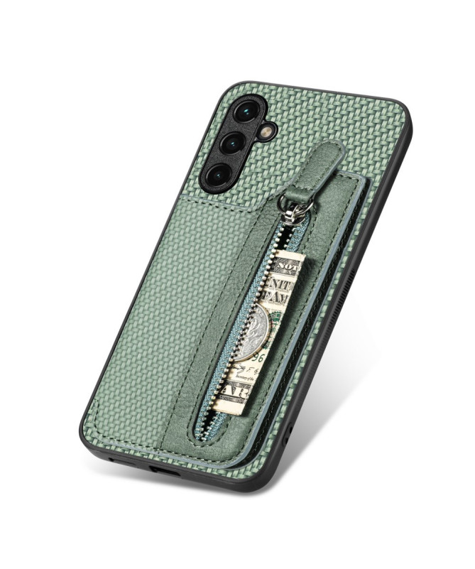 Coque Galaxy A55 5G avec porte-cartes et fermeture éclair intégrée