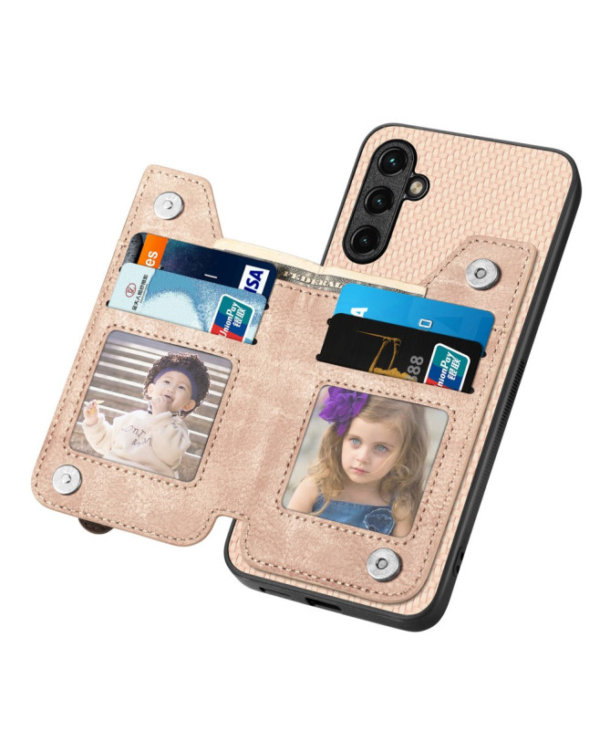 Coque Galaxy A55 5G avec porte-cartes et fermeture éclair intégrée