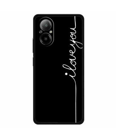 Coque Realme C67, message romantique "I Love You" minimaliste