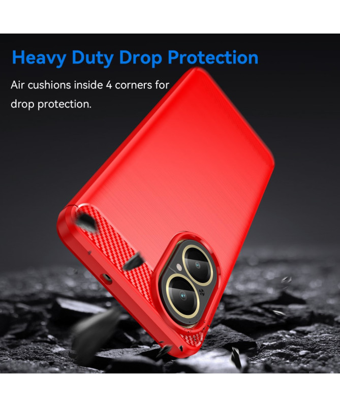 Coque Realme C67 effet brossé silicone