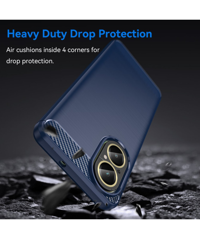 Coque Realme C67 effet brossé silicone