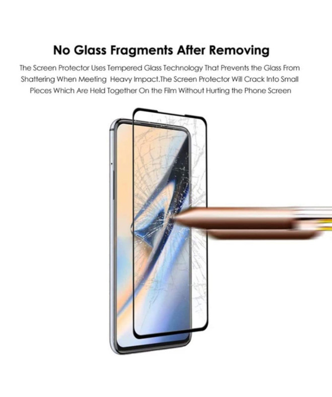 Protection d'écran OnePlus Nord N100 en verre trempé full size