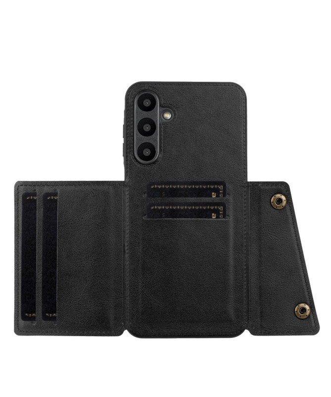 Coque Samsung Galaxy A16 5G / 4G en cuir avec porte-cartes et support intégré