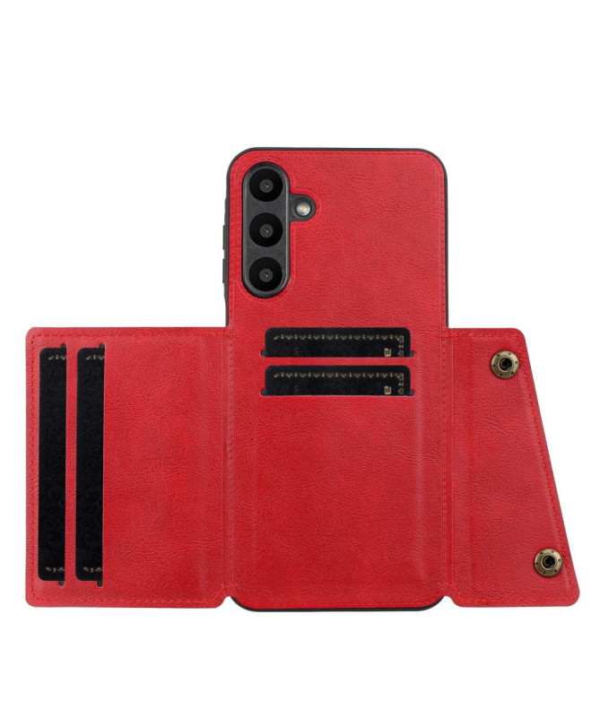 Coque Samsung Galaxy A16 5G / 4G en cuir avec porte-cartes et support 