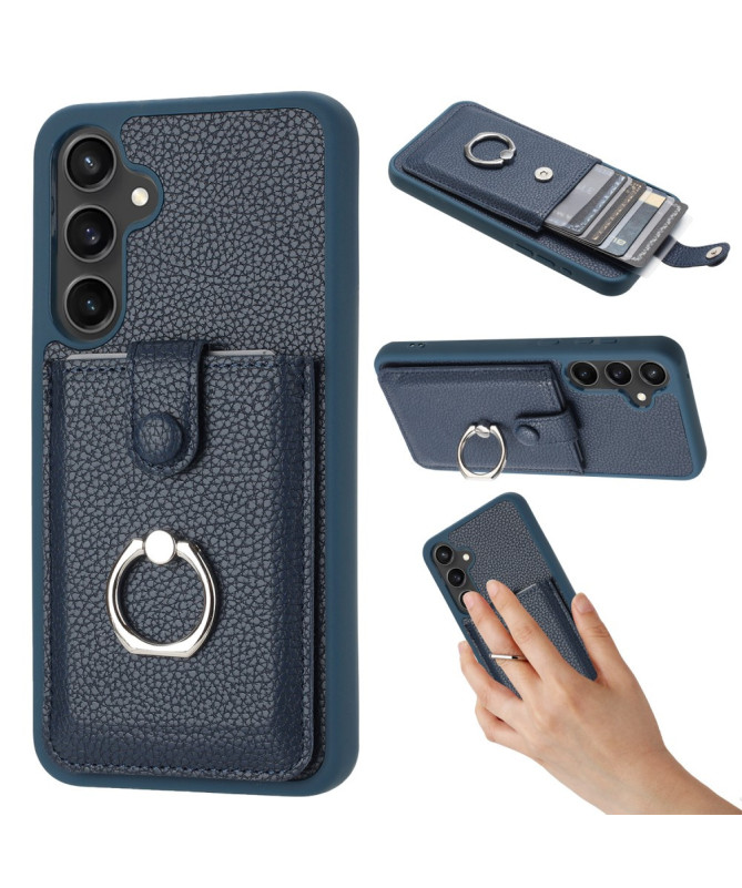 Coque Samsung Galaxy A16 5G / 4G avec porte-cartes et support anneau 3