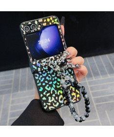 Coque Samsung Galaxy Z Flip 7 FE / Z Flip 6 Léopard Holographique avec