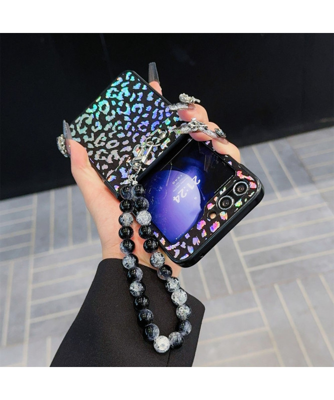 Coque Samsung Galaxy Z Flip 7 FE / Z Flip 6 Léopard Holographique avec