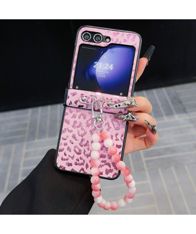 Coque Samsung Galaxy Z Flip 7 FE / Z Flip 6 Léopard Holographique avec