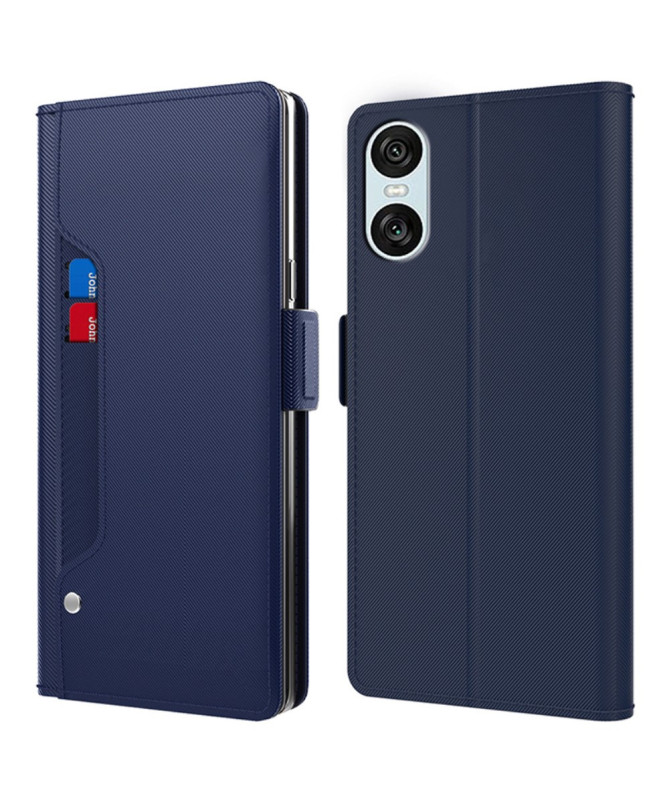 Housse Sony Xperia 10 VI premium porte cartes avec miroir