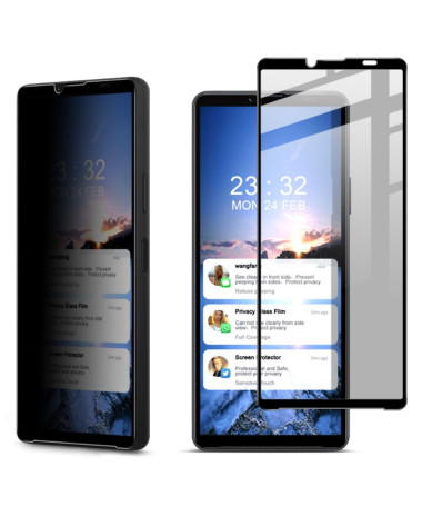 Sony Xperia 10 VI - Verre trempé et filtre de confidentialité