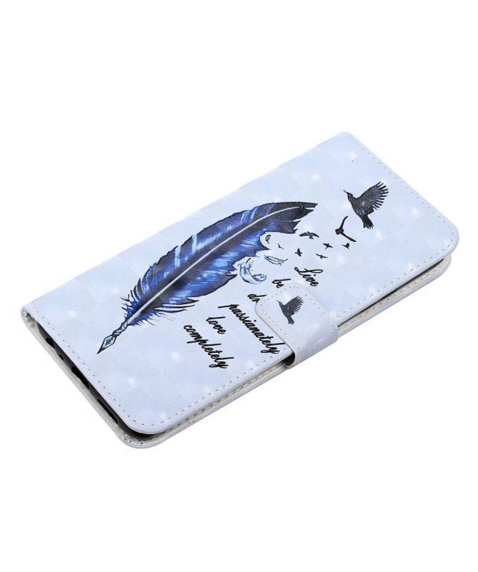 Housse Sony Xperia 10 VI Plume avec Citation Inspirante