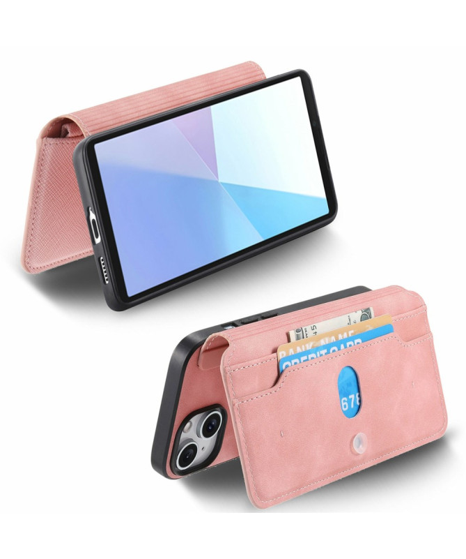 Coque et housse Sony Xperia 10 VI Texture Croisée avec Compartiment Zi