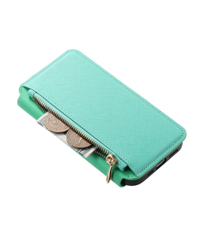 Coque et housse Sony Xperia 10 VI Texture Croisée avec Compartiment Zi