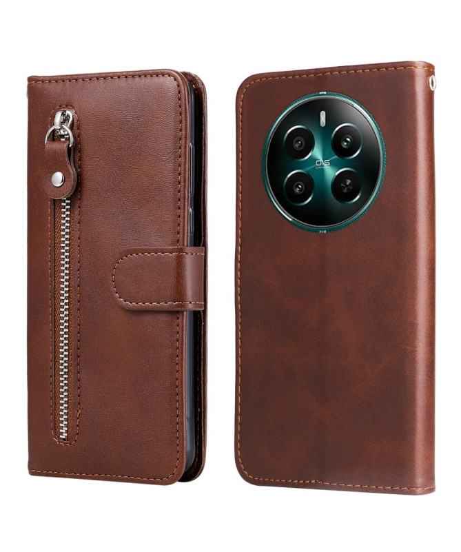 Realme 12 Plus 5G - Housse portefeuille zippé pratique