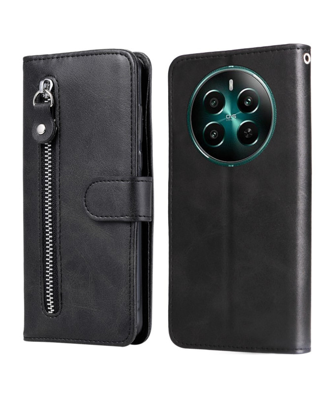 Realme 12 Plus 5G - Housse portefeuille zippé pratique