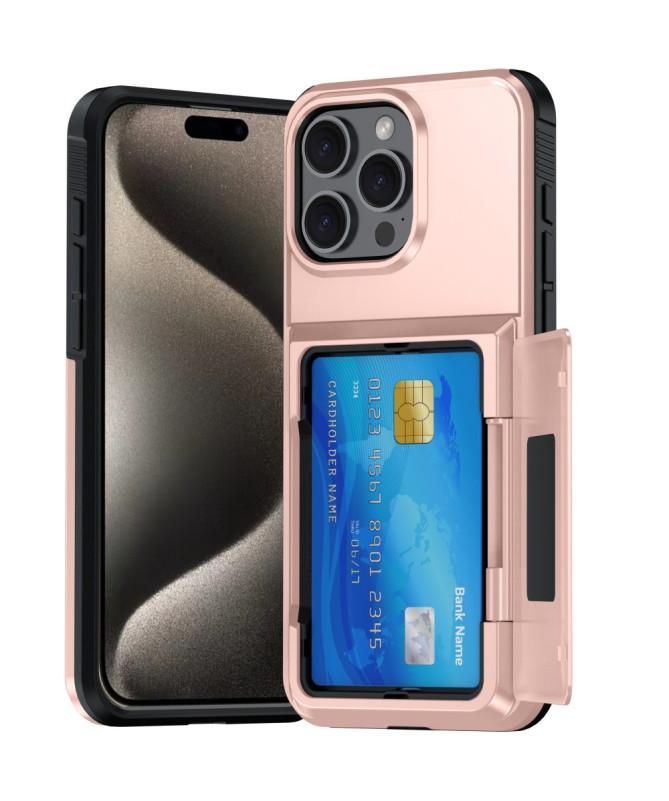 iPhone 14 Pro - Coque avec Porte-cartes Intégré et Protection Antichoc