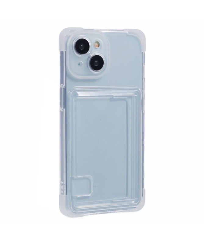 iPhone 14 Plus - Coque Transparente avec Porte-cartes et Protection Antichoc