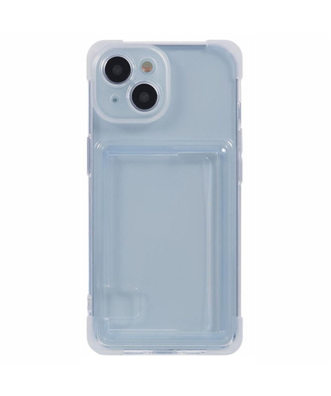 iPhone 14 Plus - Coque Transparente avec Porte-cartes et Protection Antichoc