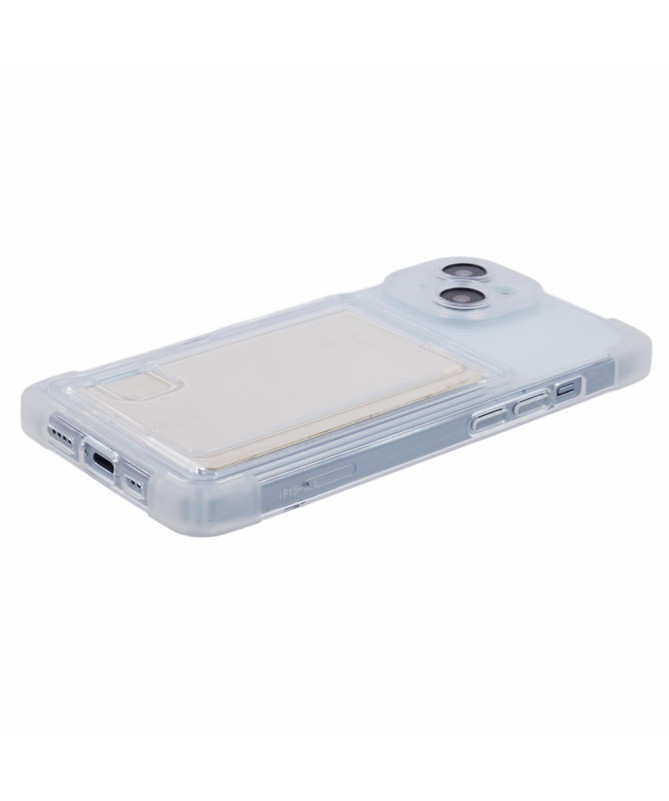 iPhone 14 Plus - Coque Transparente avec Porte-cartes et Protection Antichoc