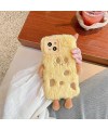 iPhone 14 - Coque en Peluche avec Design Mignon