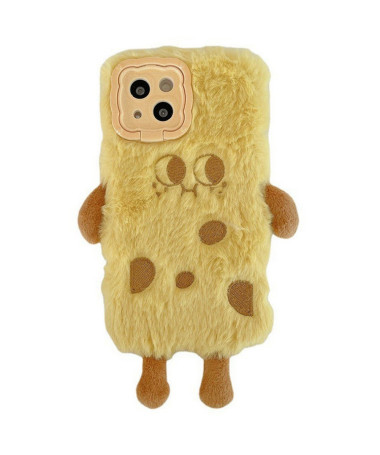 iPhone 14 - Coque en Peluche avec Design Mignon