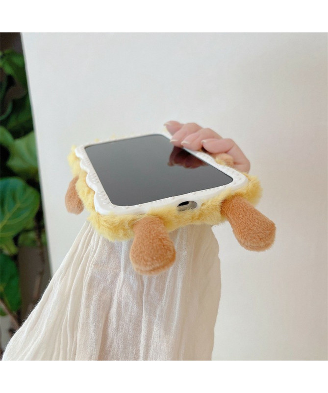 iPhone 14 - Coque en Peluche avec Design Mignon