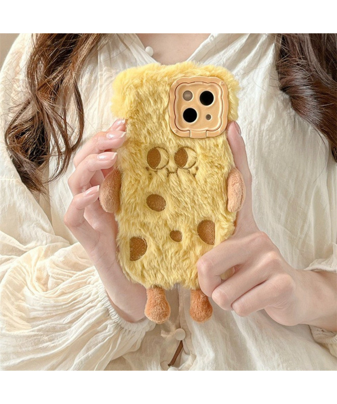 iPhone 14 - Coque en Peluche avec Design Mignon