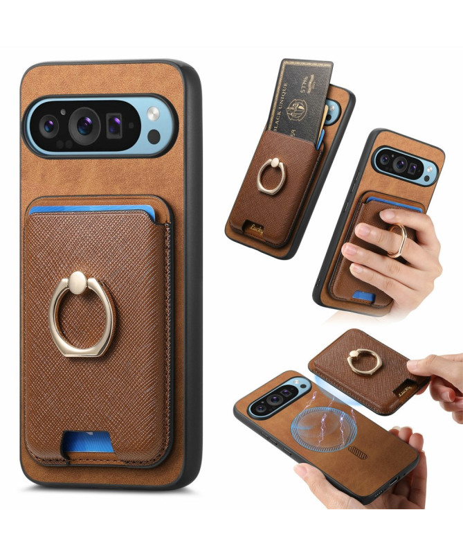 Google Pixel 9 Pro XL - Coque MagCard avec porte-cartes détachable et 