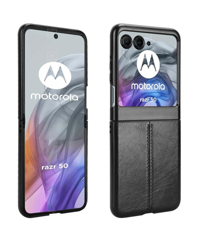 Motorola Razr 50 5G - Coque effet cuir