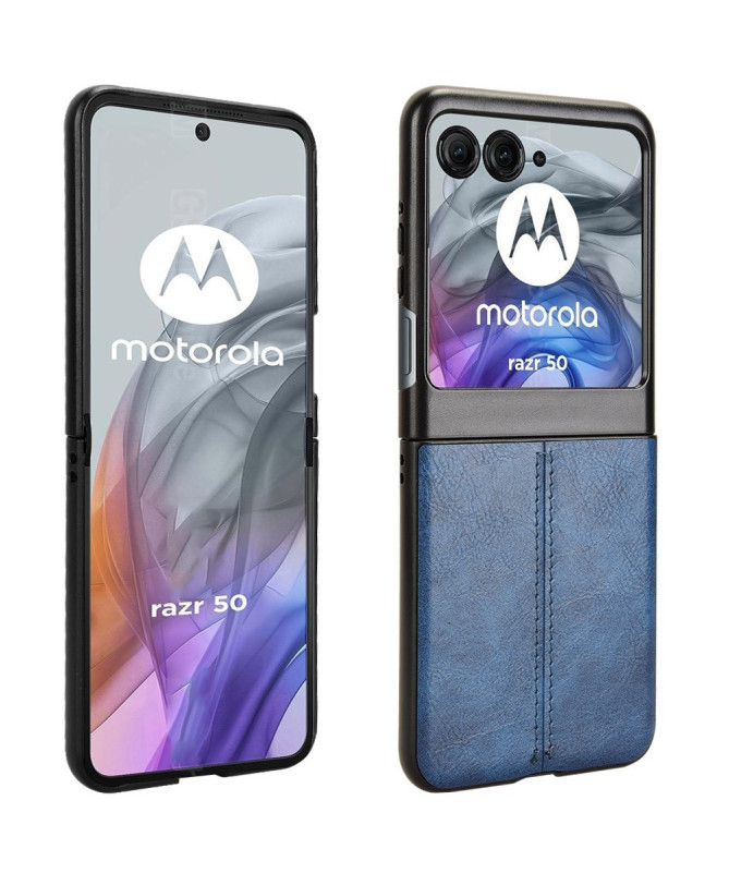 Motorola Razr 50 5G - Coque effet cuir