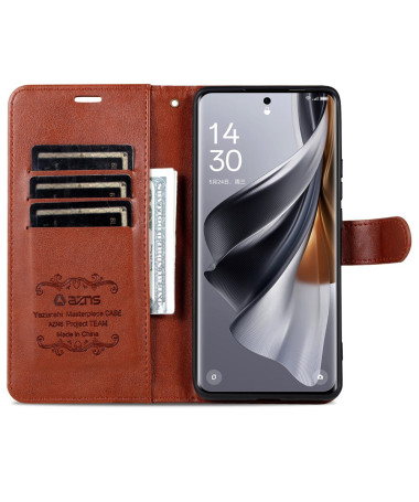 Housse Xiaomi Redmi Note 14 Pro 5G / Poco X7 AZNS Simili Cuir Marron - photo 12