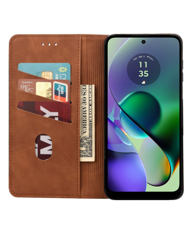 Moto G55 5G - Housse Portefeuille avec Support de Visionnage