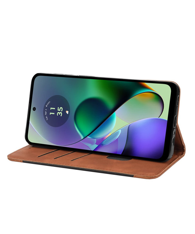 Moto G55 5G - Housse Portefeuille avec Support de Visionnage