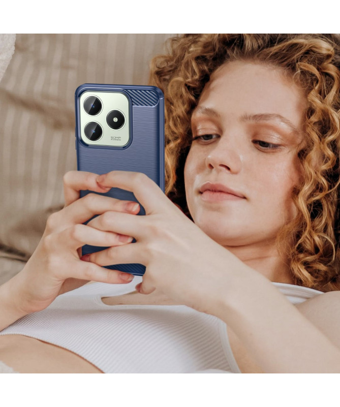 Realme C63 - Coque gel brossé carbone