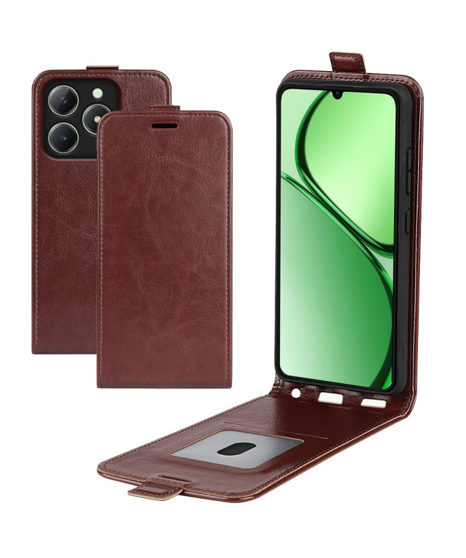 Realme C63 - Housse simili cuir avec rabat vertical