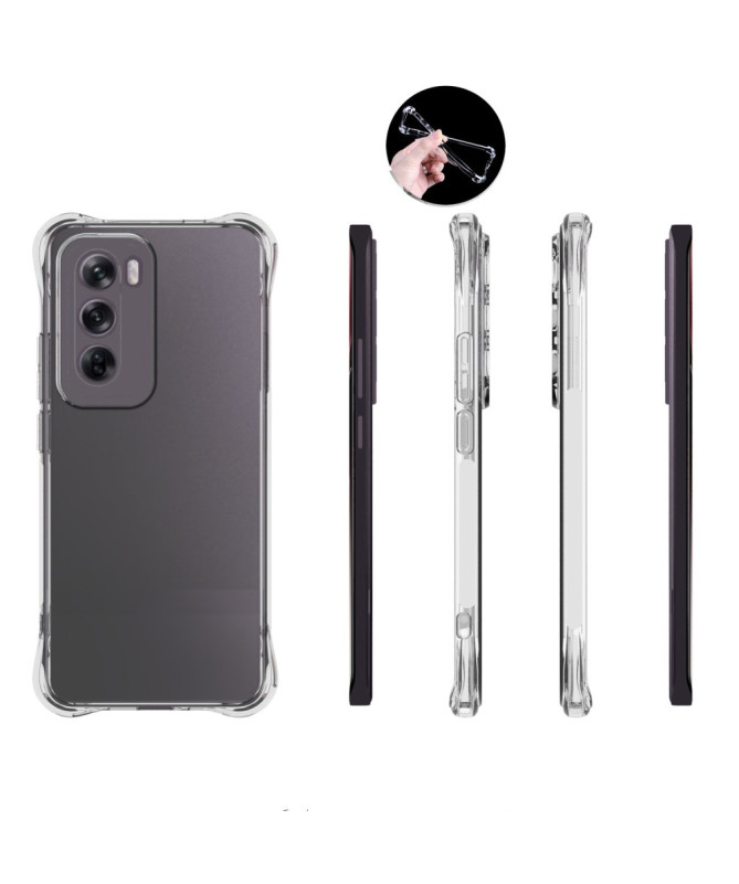 Oppo Reno 12 5G - Coque transparente angles renforcés