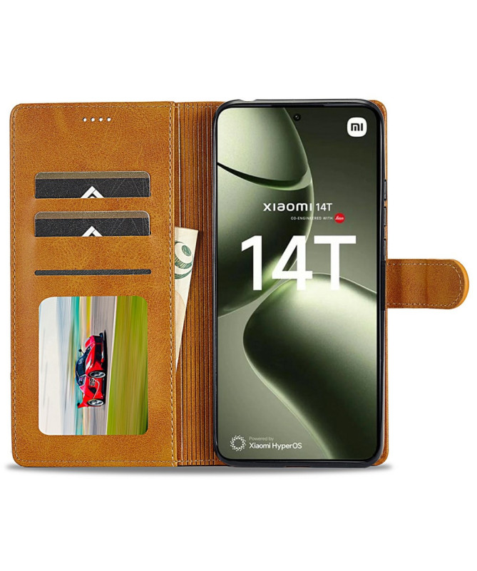 Xiaomi 14T - Housse Napoli simili cuir raffiné