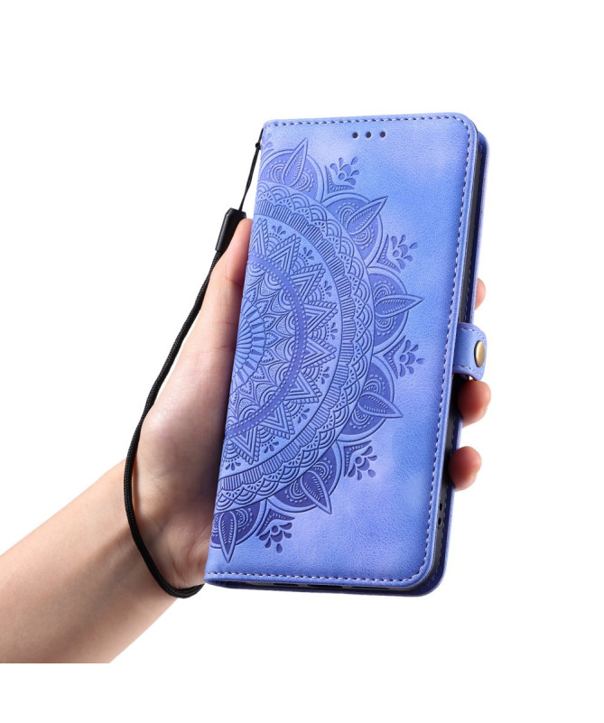 Xiaomi 14T - Housse Mandala avec Porte-Cartes et Dragonne