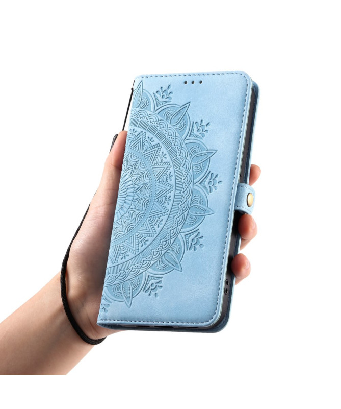 Xiaomi 14T - Housse Mandala avec Porte-Cartes et Dragonne