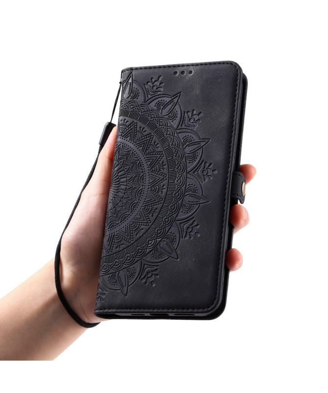 Xiaomi 14T - Housse Mandala avec Porte-Cartes et Dragonne