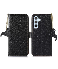 Samsung Galaxy S24 FE - Housse Cuir Effet Peau D'Autruche