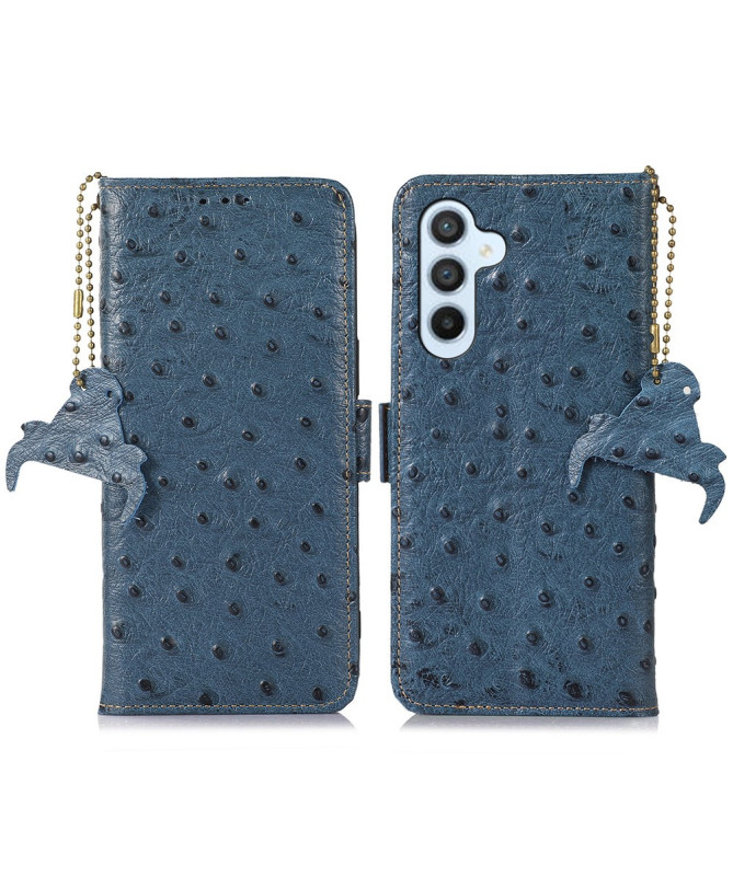 Samsung Galaxy S24 FE - Housse Cuir Effet Peau D'Autruche