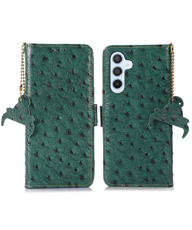 Samsung Galaxy S24 FE - Housse Cuir Effet Peau D'Autruche