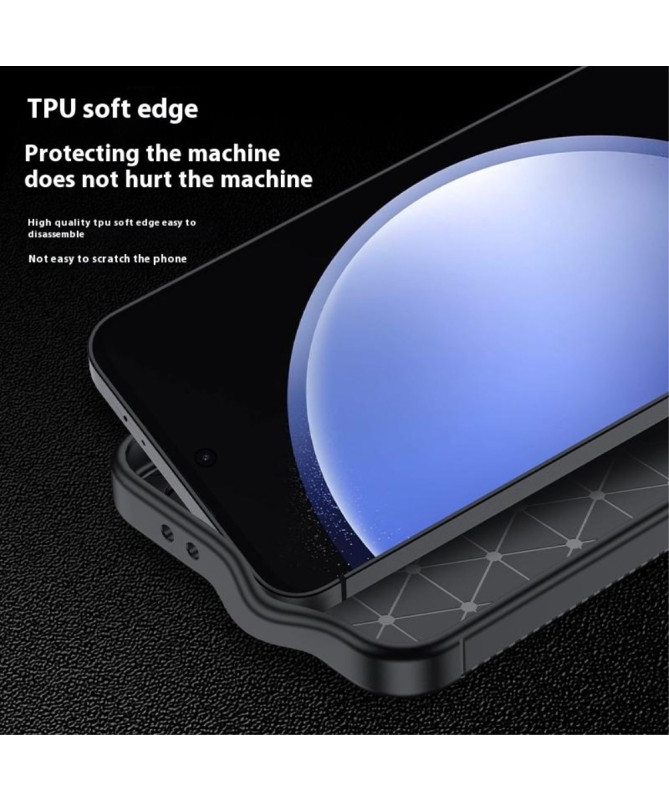 Samsung Galaxy S24 FE - Coque finition fibre de carbone